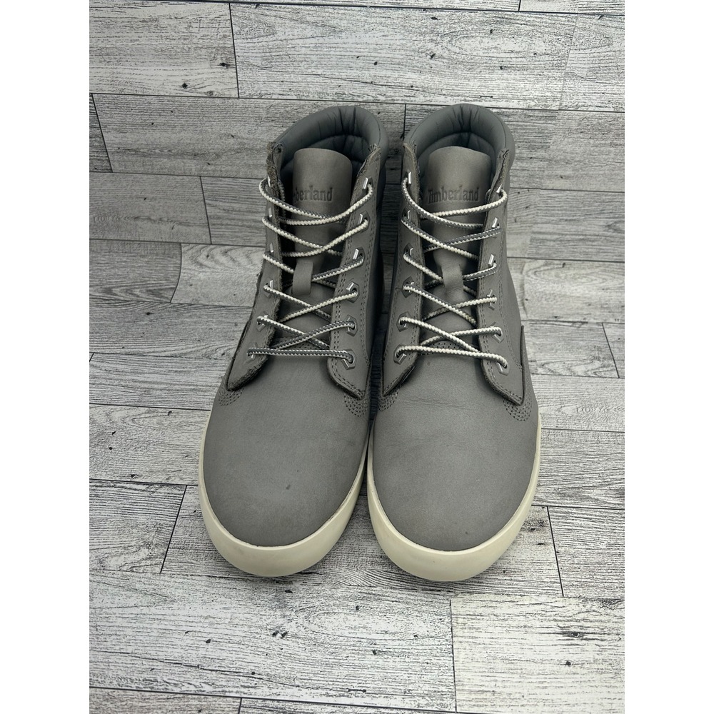 Timberland Women's Gray Leather High Top‎ Fashion Sneakers Boots Size 7